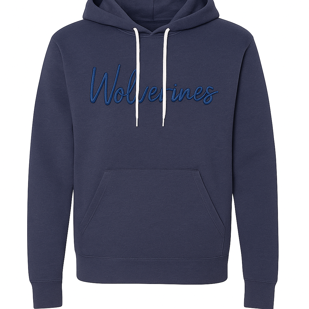 WV Hoodie Embroidered (Blue, xs, Blue)