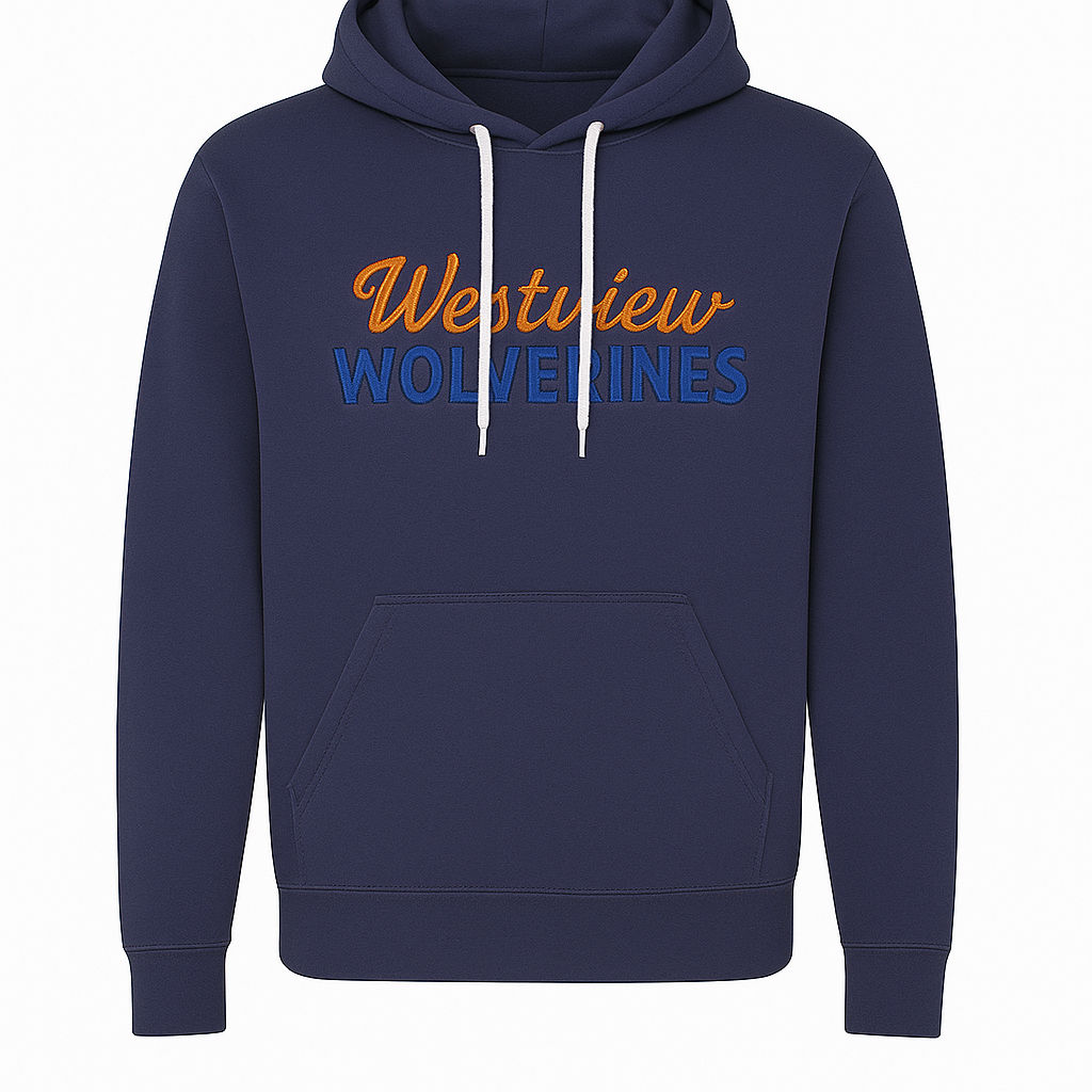 WV Hoodie Embroidered (Blue, xs)